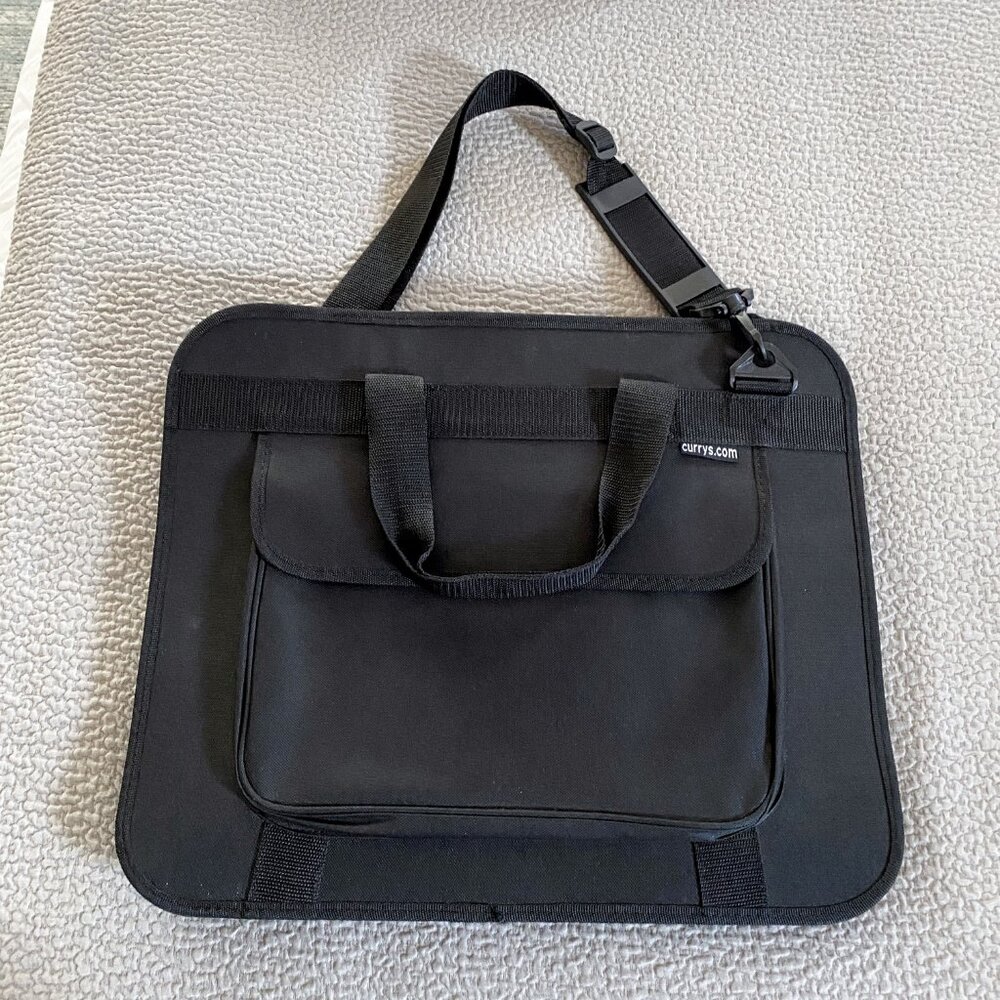 Curry's Art Portfolio Case with 2 Portfolio Books Black 18x15